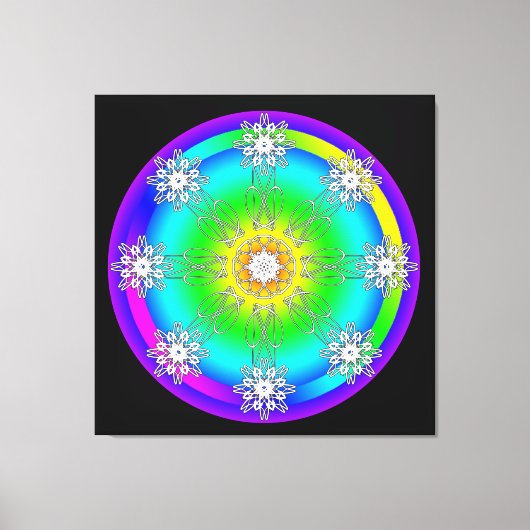 Celtic Mandala Stretched Canvas Print Leinwanddruck (Vorderseite)