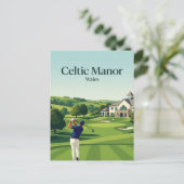 Celtic Manor Resort, Wales Postkarte (Stehend Vorderseite)