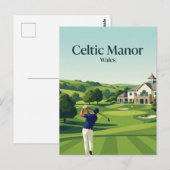 Celtic Manor Resort, Wales Postkarte (Vorne/Hinten)