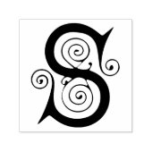 Celtic Medieval Letter S Monogramm Permastempel (Design)