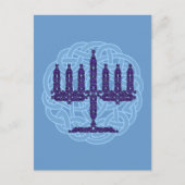 Celtic Menorah Postcard Postkarte (Vorderseite)