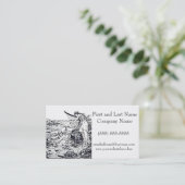 Celtic Mermaid Irish Siren Fairy Tale Visitenkarte (Stehend Vorderseite)