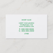 Celtic Minimalistisch Trendy Elegant Visitenkarte (Rückseite)