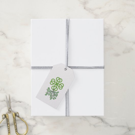 Celtic Mistletoe Gift Tags Geschenkanhänger (Mit Garn)