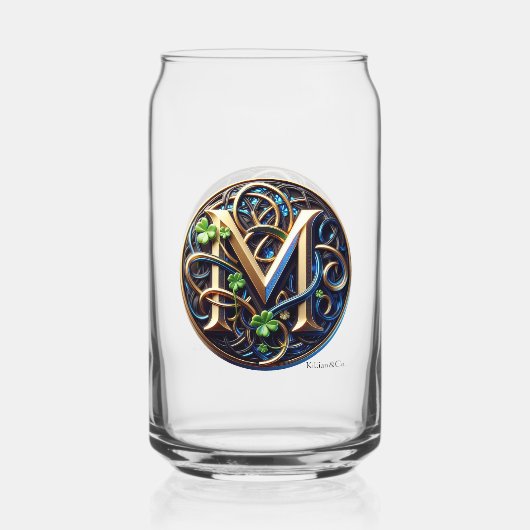Celtic Monogram Can Glass Set Dosenglas (Rückseite)
