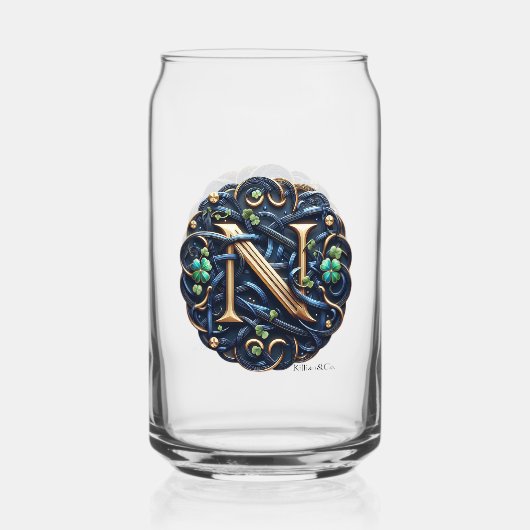 Celtic Monogram Can Glass Set Dosenglas (Rückseite)