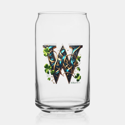 Celtic Monogram Can Glass Set Dosenglas (Rückseite)