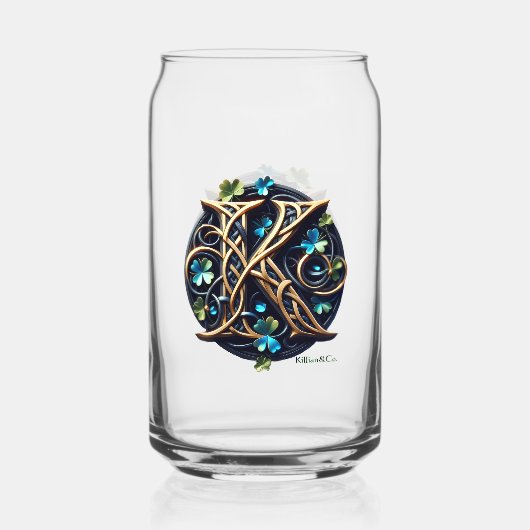 Celtic Monogram Can Glass Set Dosenglas (Rückseite)