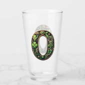 Celtic Monogram Pint Glass Glas (Rückseite)