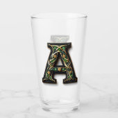 Celtic Monogram Pint Glass Glas (Rückseite)