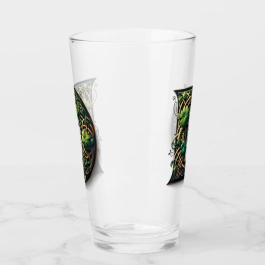 Celtic Monogram Pint Glass Glas (Links)