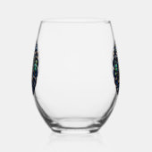 Celtic Monogram Wine Glass Set Weinglas Ohne Stiel (Rechts)