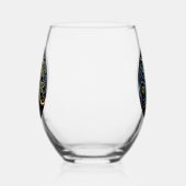 Celtic Monogram Wine Glass Set Weinglas Ohne Stiel (Rechts)