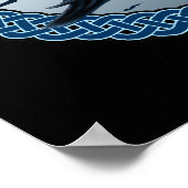 Celtic Moon, Raven & Dolman Prints & Posters Poster (Ecke)