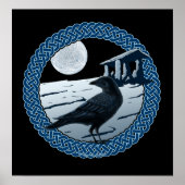 Celtic Moon, Raven & Dolman Prints & Posters Poster (Vorne)