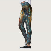 Celtic Moonlit Fox Personalisierter verzauberter F Leggings (Links)