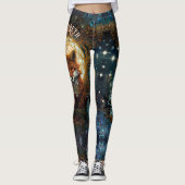 Celtic Moonlit Fox Personalisierter verzauberter F Leggings (Vorderseite)