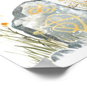 Celtic Mythology and Sun Symbols Litha Poster (Ecke)