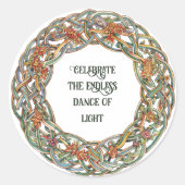 Celtic Mythology and Sun Symbols Litha Runder Aufkleber (Vorderseite)
