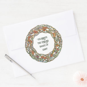 Celtic Mythology and Sun Symbols Litha Runder Aufkleber