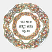 Celtic Mythology and Sun Symbols Litha Runder Aufkleber (Vorderseite)