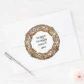 Celtic Mythology and Sun Symbols Litha Runder Aufkleber (Umschlag)