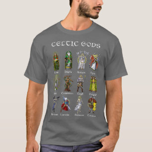 Celtic Mythology Gods Norge Viking Warriors Pagan T-Shirt