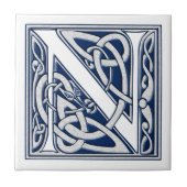 Celtic N Monogram Fliese (Vorderseite)
