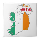 Celtic Nation Irish Map Fliese (Vorderseite)