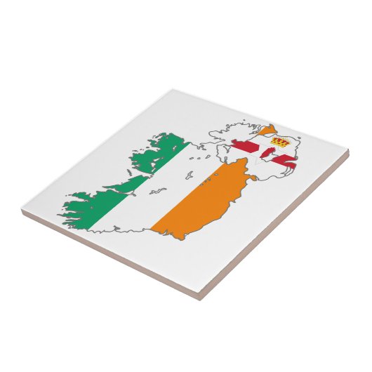 Celtic Nation Irish Map Fliese (Seite)