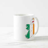 Celtic Nation Irish Map Kaffeetasse (VorderseiteRechts)