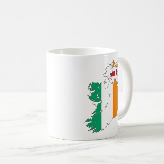 Celtic Nation Irish Map Kaffeetasse (VorderseiteRechts)