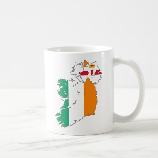 Celtic Nation Irish Map Kaffeetasse (Rechts)