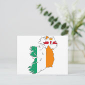 Celtic Nation Irish Map Postkarte (Stehend Vorderseite)