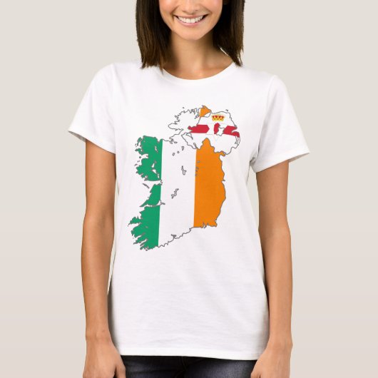 Celtic Nation Irish Map T-Shirt (Vorderseite)