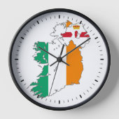Celtic Nation Irish Map Wanduhr (Vorderseite)