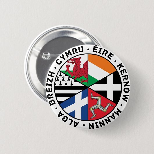 Celtic Nations Flags Button (Vorne & Hinten)