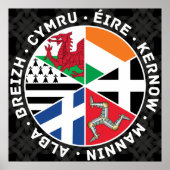 Celtic Nations Flags Poster (Vorne)