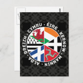 Celtic Nations Flags Postkarte (Vorne/Hinten)