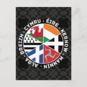 Celtic Nations Flags Postkarte (Vorderseite)