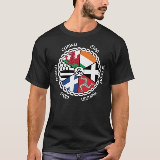 Celtic Nations Flags Wesentlichen T-Shirt (Vorderseite)