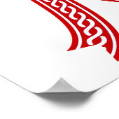 Celtic Never Give Up Hope Alcohol & Drug Abuse Poster (Ecke)