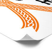 Celtic nie aufgeben Hoffnung Leukämie Poster (Ecke)