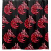 Celtic Nordic Fox Duschvorhang (Vorderseite)