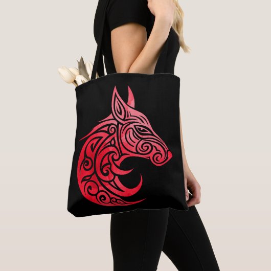 Celtic Nordic Fox Tasche (Von Nahem)