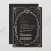 Celtic Nordic Medieval Scroll Begleitkarte (Vorne/Hinten)