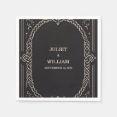 Celtic Nordic Medieval Scroll Serviette (Vorderseite)