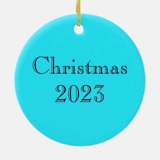 Celtic Nordic Winter Fox Keramik Ornament (Hinten)