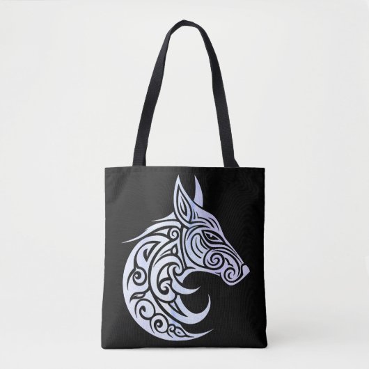 Celtic Nordic Winter Fox Tasche (Vorderseite)