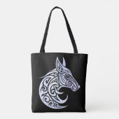 Celtic Nordic Winter Fox Tasche (Rückseite)